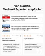 eufy E15 Mähroboter ohne Begrenzungskabel, Garten bis 800m², Keine Signalausfälle, Kein RTK, TrueVision Technologie, Smart-Navigation, Präzisionsrandschnitt, Hindernisvermeidung, App-Steuerung