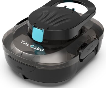 (2026 Upgrade) TALOSBO S1PRO Poolroboter, 120 Min Automatische Reinigung, Dual Motoren Poolreiniger Selbsteinparkfunktion mit 2,5H Ladezeit Poolsauger Akku für Flache Böden Pools bis 100 m²