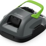 Poolroboter Akku, 6600 LPH Effiziente Reinigung mit 90 Min Laufzeit, 3,4 KG Leicht Bodensauger, Einfach zu Bedienen & Warten, Poolsauger für Pools mit Flachem Boden bis zu 80㎡, Grün