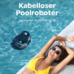 (2026 Upgrade) TALOSBO S1PRO Poolroboter, 120 Min Automatische Reinigung, Dual Motoren Poolreiniger Selbsteinparkfunktion mit 2,5H Ladezeit Poolsauger Akku für Flache Böden Pools bis 100 m²