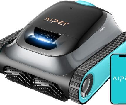 (2026 Upgrade) AIPER Scuba S1 Poolroboter Boden und Wand, Wasserlinienreinigung, 3μm Ultrafeiner Filter, 180 Min. Akkulaufzeit, 15900LPH Leistungsstarker Poolsauger mit APP für Eingelassene Pools Blau