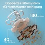(2026 Upgrade) TALOSBO S2 Poolroboter,Doppelfiltration,Kabelloser Poolsauger Akku, 90 Min Automatische Reinigung mit Selbsteinparkfunktion,Dual Motoren Poolreiniger für Flache Böden Pools bis 80 m²