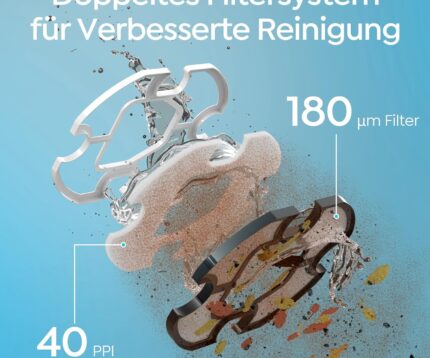 (2026 Upgrade) TALOSBO S2 Poolroboter,Doppelfiltration,Kabelloser Poolsauger Akku, 90 Min Automatische Reinigung mit Selbsteinparkfunktion,Dual Motoren Poolreiniger für Flache Böden Pools bis 80 m²