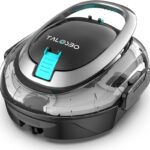 (2026 Upgrade) TALOSBO S2 Poolroboter,Doppelfiltration,Kabelloser Poolsauger Akku, 90 Min Automatische Reinigung mit Selbsteinparkfunktion,Dual Motoren Poolreiniger für Flache Böden Pools bis 80 m²