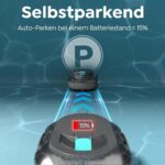 S1PRO 2026 Upgrade Poolroboter mit 120 Min Automatisch Reinigungszeit, Poolsauger Akku mit Dual-Motoren, 2,5H Ladezeit, Leichter Poolreiniger für Oberirdische Pools bis 100 m²