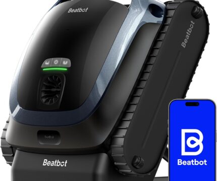 Beatbot AquaSense 2 Poolroboter, Akku Poolsauger mit Oberflächen-Parkfunktion, Poolreiniger Boden und Wand, Doppelte Reinigung der Wasserlinie, für Pools bis zu 300 m², Mitternachtblau