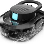 Pleco S1 Poolroboter Akku, Leichter Poolsauger mit Dual-Antriebsmotoren, 80 Min Reinigungszeit, 2,5 Stunden Ladezeit, Auto Parken Poolreiniger für Flache Böden Pools