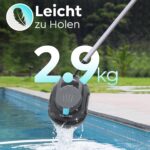 S1PRO 2026 Upgrade Poolroboter mit 120 Min Automatisch Reinigungszeit, Poolsauger Akku mit Dual-Motoren, 2,5H Ladezeit, Leichter Poolreiniger für Oberirdische Pools bis 100 m²