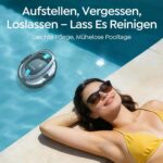 (2026 Upgrade) TALOSBO S2 Poolroboter,Doppelfiltration,Kabelloser Poolsauger Akku, 90 Min Automatische Reinigung mit Selbsteinparkfunktion,Dual Motoren Poolreiniger für Flache Böden Pools bis 80 m²