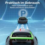 Poolroboter Akku, 6600 LPH Effiziente Reinigung mit 90 Min Laufzeit, 3,4 KG Leicht Bodensauger, Einfach zu Bedienen & Warten, Poolsauger für Pools mit Flachem Boden bis zu 80㎡, Grün