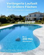 (2026 Neu) Gosvor Poolroboter Wand und Boden, Wasserlinie, Flachzone 4-in-1, Bis zu 200 Min. Laufzeit, Leichtgewicht 6,9 KG, 3μm Ultrafeiner Filter, Starker Poolsuager Akku für Pools bis zu 200 m²