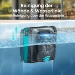 (2026 Upgrade) AIPER Scuba S1 Poolroboter Boden und Wand, Wasserlinienreinigung, 3μm Ultrafeiner Filter, 180 Min. Akkulaufzeit, 15900LPH Leistungsstarker Poolsauger mit APP für Eingelassene Pools Blau