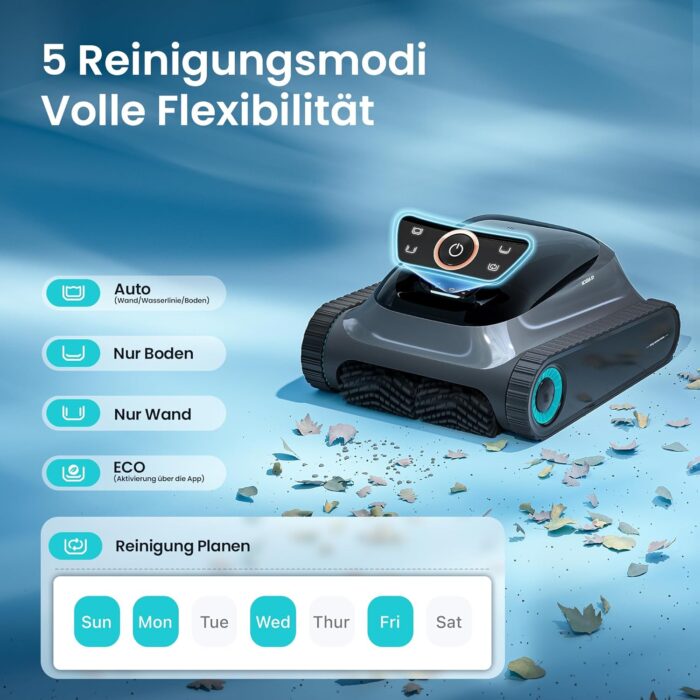 (2026 Upgrade) AIPER Scuba S1 Poolroboter Boden und Wand, Wasserlinienreinigung, 3μm Ultrafeiner Filter, 180 Min. Akkulaufzeit, 15900LPH Leistungsstarker Poolsauger mit APP, Für Eingelassene Pools