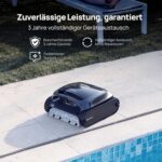 Beatbot AquaSense 2 Poolroboter, Akku Poolsauger mit Oberflächen-Parkfunktion, Poolreiniger Boden und Wand, Doppelte Reinigung der Wasserlinie, für Pools bis zu 300 m², Mitternachtblau